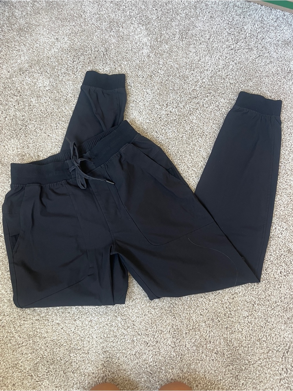 Mens Lululemon Classic Black Drawstring Joggers